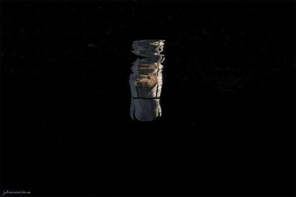 Underwater Portrait with reflections