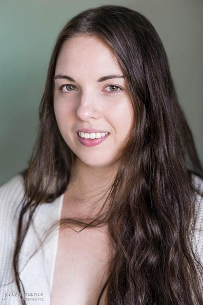 Melbourne Actors Headshots - natural light headshot on colourful background