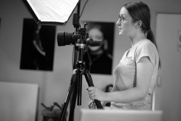 Julia Nance Photographing in the Julia Nance Portraits photography studio, in Lilydale, Melbourne's Eastern Suburbs