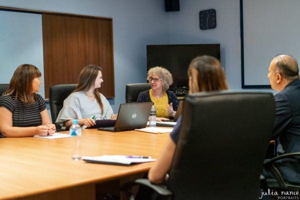 Melbourne personal branding photography of staff in meeting