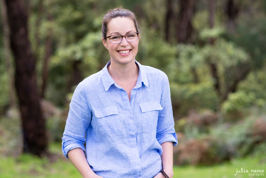 Melbourne personal branding and corporate headshot of woman in natural outdoor setting