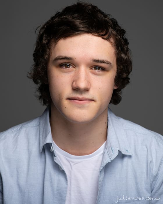 Actor headshot of Melbourne actor Jayden Denke