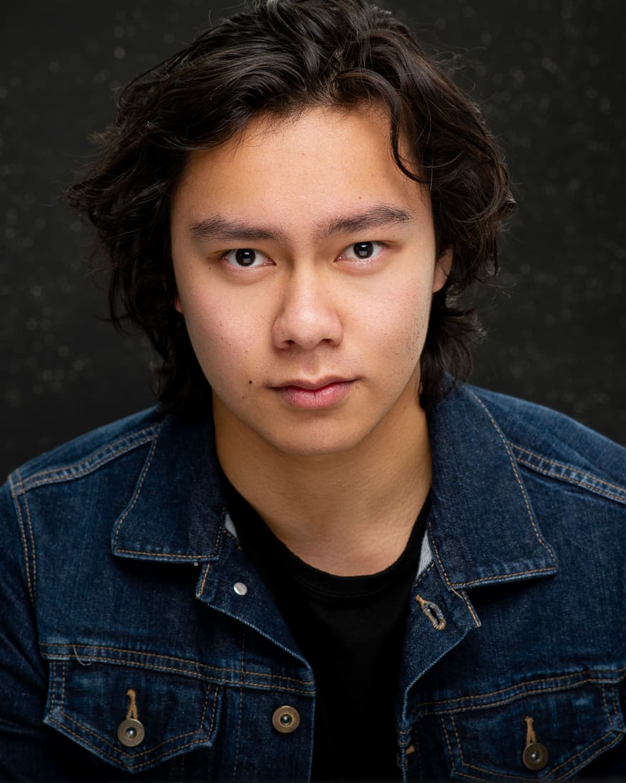 Melbourne actor headshot of man in studio with dark background